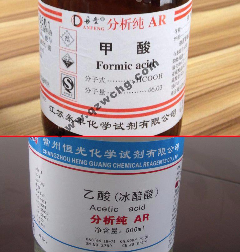 蟻酸，乙酸，甲酸，醋酸，冰醋酸，冰乙酸之間的名稱關(guān)系(圖1)